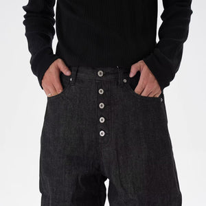 American Vintage Raw Denim Curved Jeans