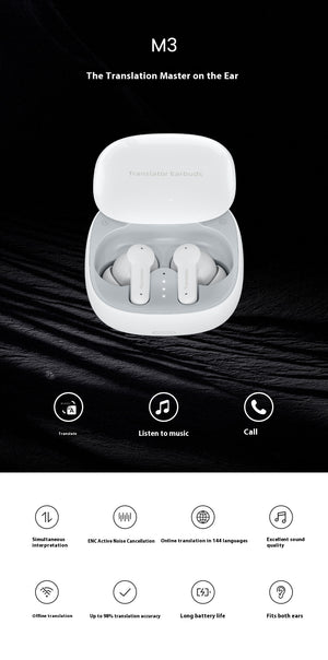 Translation Headphones Supports 144 Languages