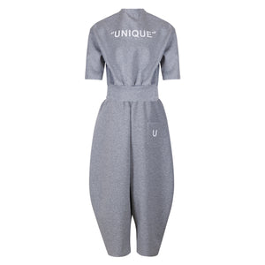 Casual Men's Ash - Grey Baggy Top And Harem - Style Pants Set