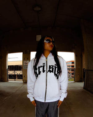 Zipper Hooded Sweatshirt Coat