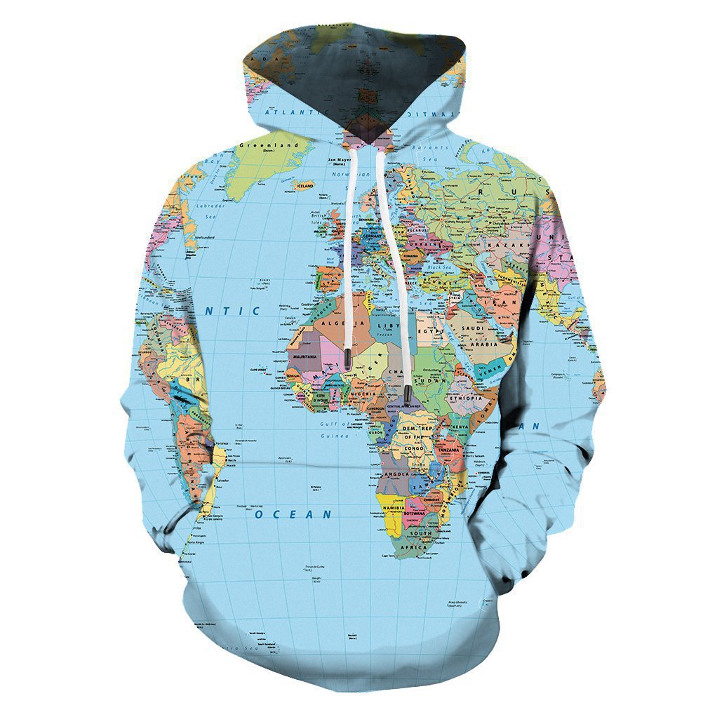 Digital Printing Casual Sports Hoodie Men