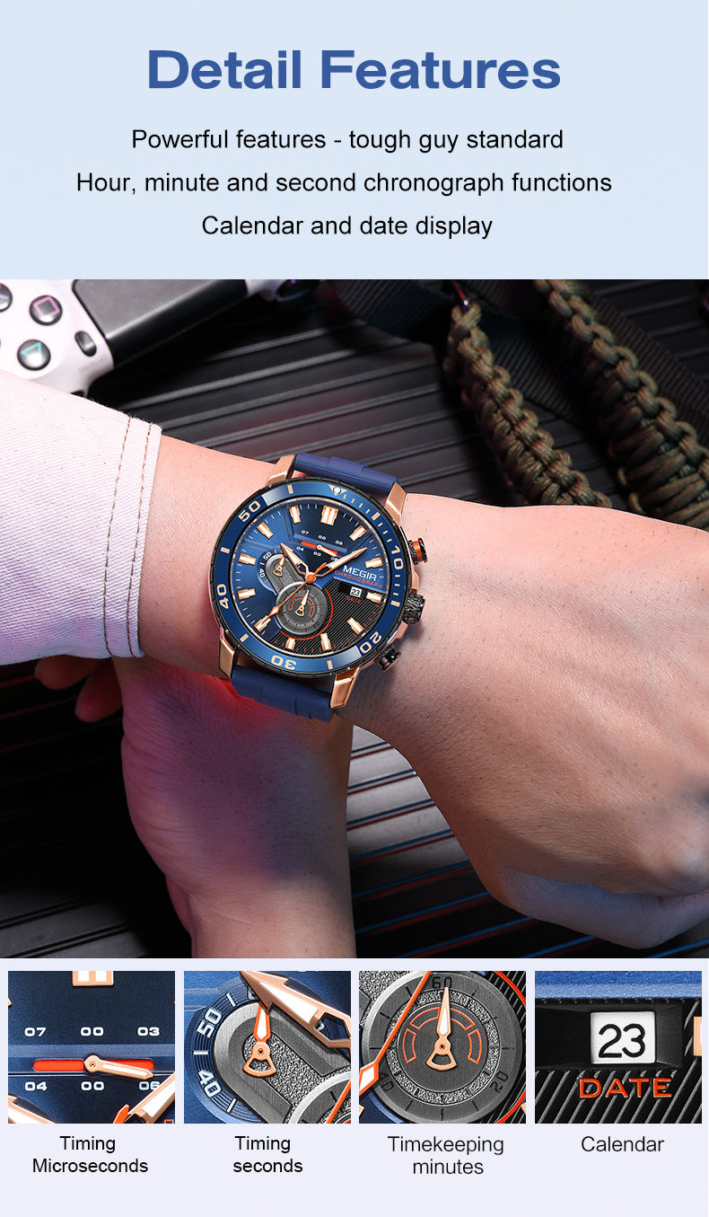 Chronograph Calendar Sports Men's Watches