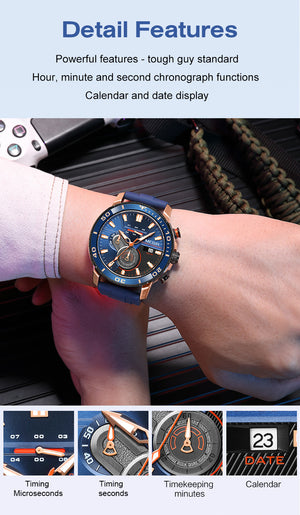 Chronograph Calendar Sports Men's Watches