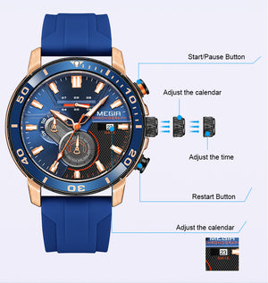 Chronograph Calendar Sports Men's Watches