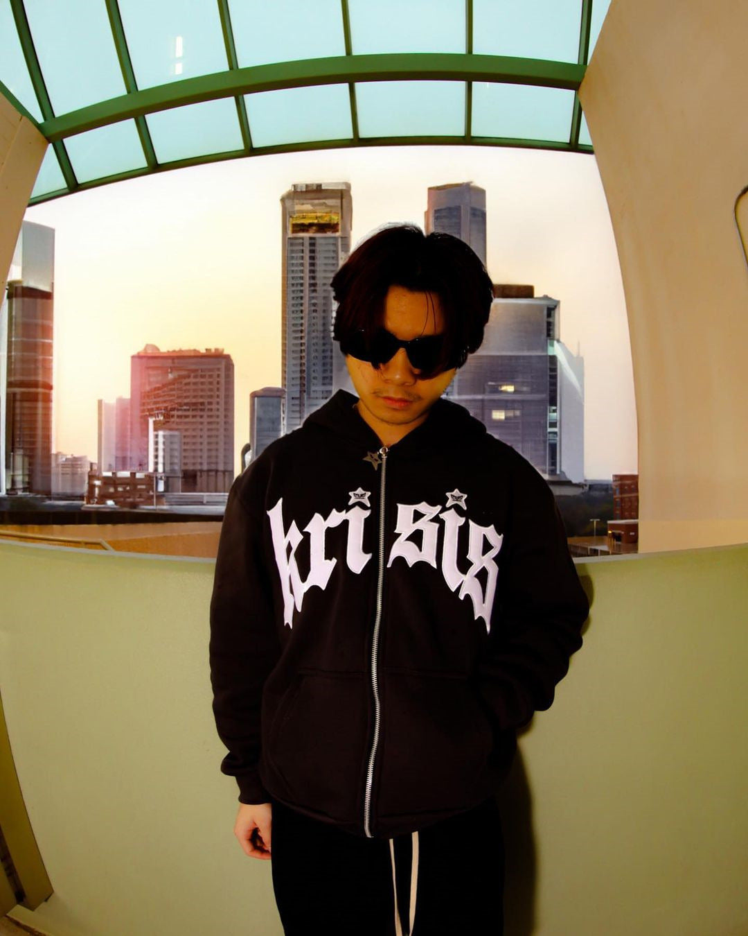Zipper Hooded Sweatshirt Coat