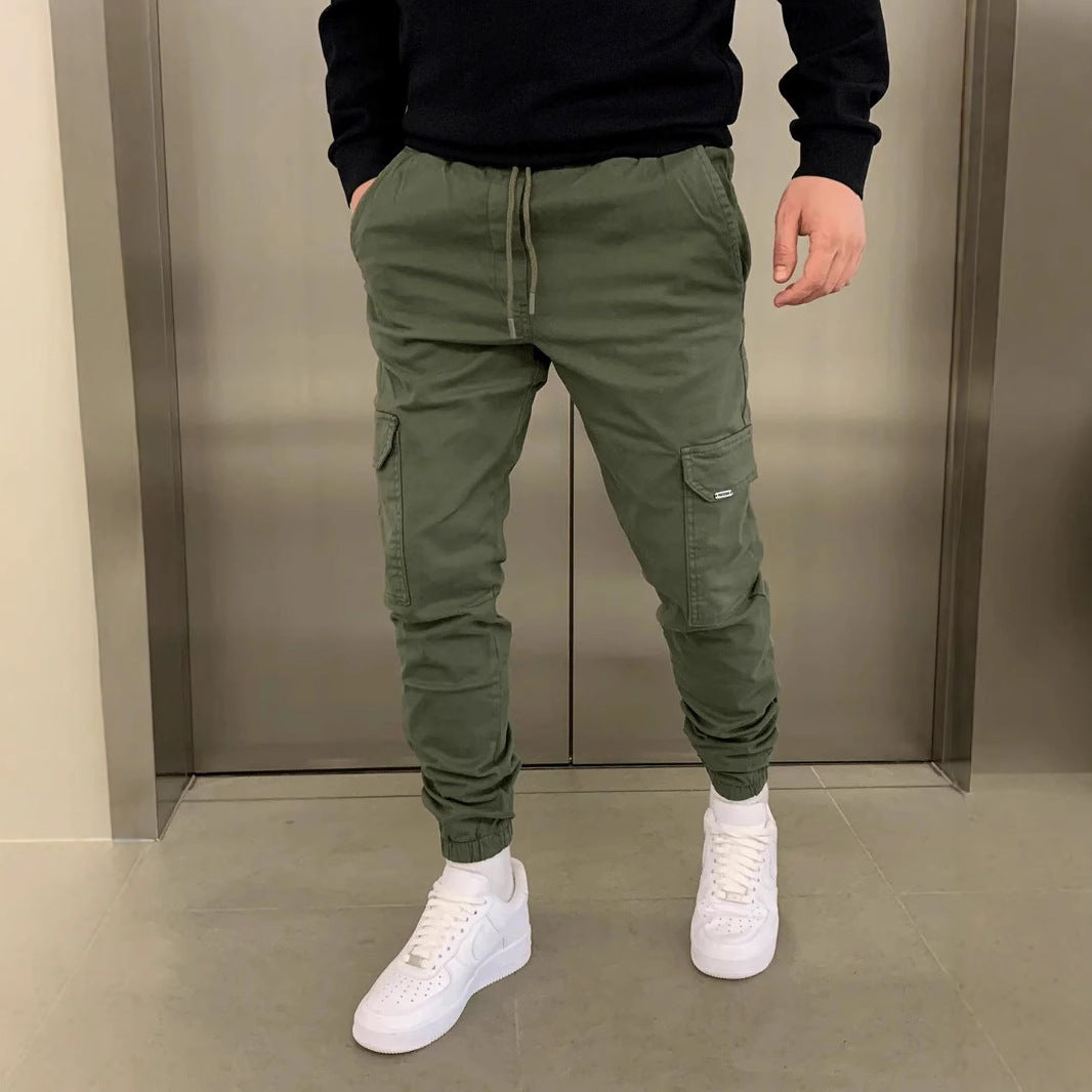 Lace Elastic Sports Baggy Pants Leisure