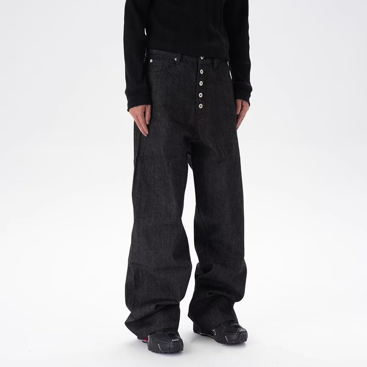 American Vintage Raw Denim Curved  Jeans