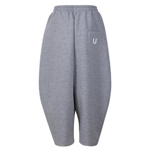 Casual Men's Ash - Grey Baggy Top And Harem - Style Pants Set