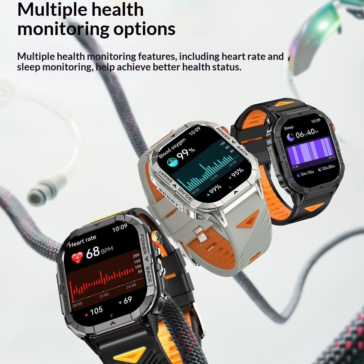 Smartwatch With Heart Rate Monitoring And Bluetooth Calling
